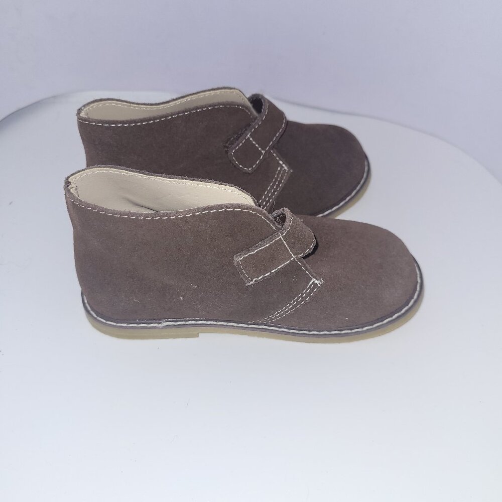 Natural Steps Toddler Shoes Size 10 Leather Upper * Brown Boots * Dress Shoes
